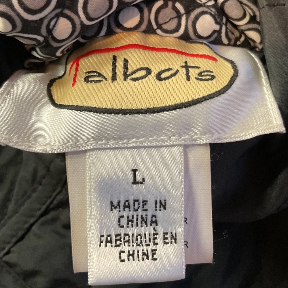 Talbots Women's Geometric Print Reversible Lightweight Quilted Jacket Size Large - Picture 13 of 16